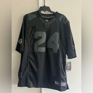 NWT Nike Darrelle Revis New York Jets Impact Twill Jersey - Black